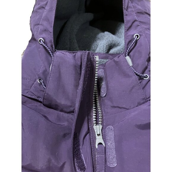 Lands End Squall Insulated Coat Jacket Womens Large 14-16 Purple Utility Chore - Picture 2 of 13